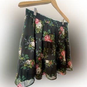 LOFT Floral Tiered Skirt